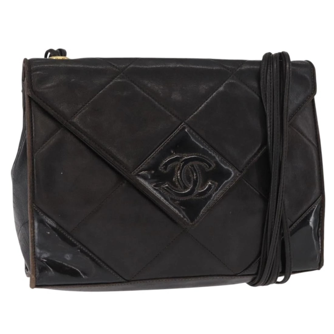 CHANEL MATELASSE SHOULDER BAG LAMB SKIN BROWN GOLD: CHANEL Matelasse Shoulder Bag Lamb Skin Brown Gold Brand: CHANEL Type/Style: Shoulder Bag Material: Lamb Skin Color: Brown/Gold Size: Size(Inch) W9.1 x H6.3 x D2.4inch(Approx) Accessories: None