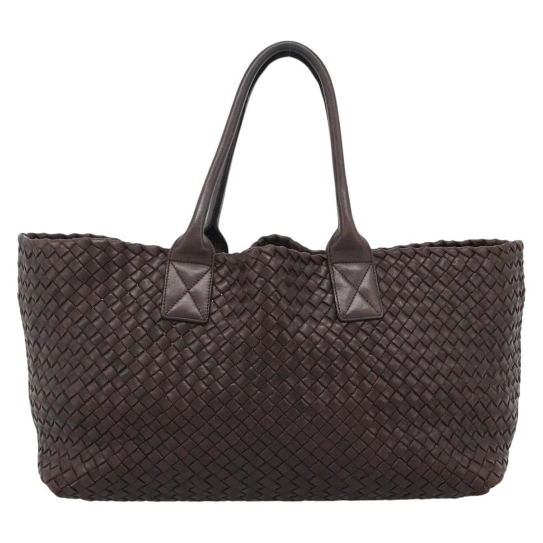 BOTTEGA VENETA INTREIATO CABAS MM HAND BAG LEATHER BROWN GOLD: BOTTEGA VENETA INTREIATO Cabas MM Hand Bag Leather Brown Gold Brand: BOTTEGAVENETA Type/Style: Hand Bag Material: Leather Color: Brown,Gold Size: Size(Inch)W15.4 x H9.1 x D6.7inch(Approx) Handle Drop: