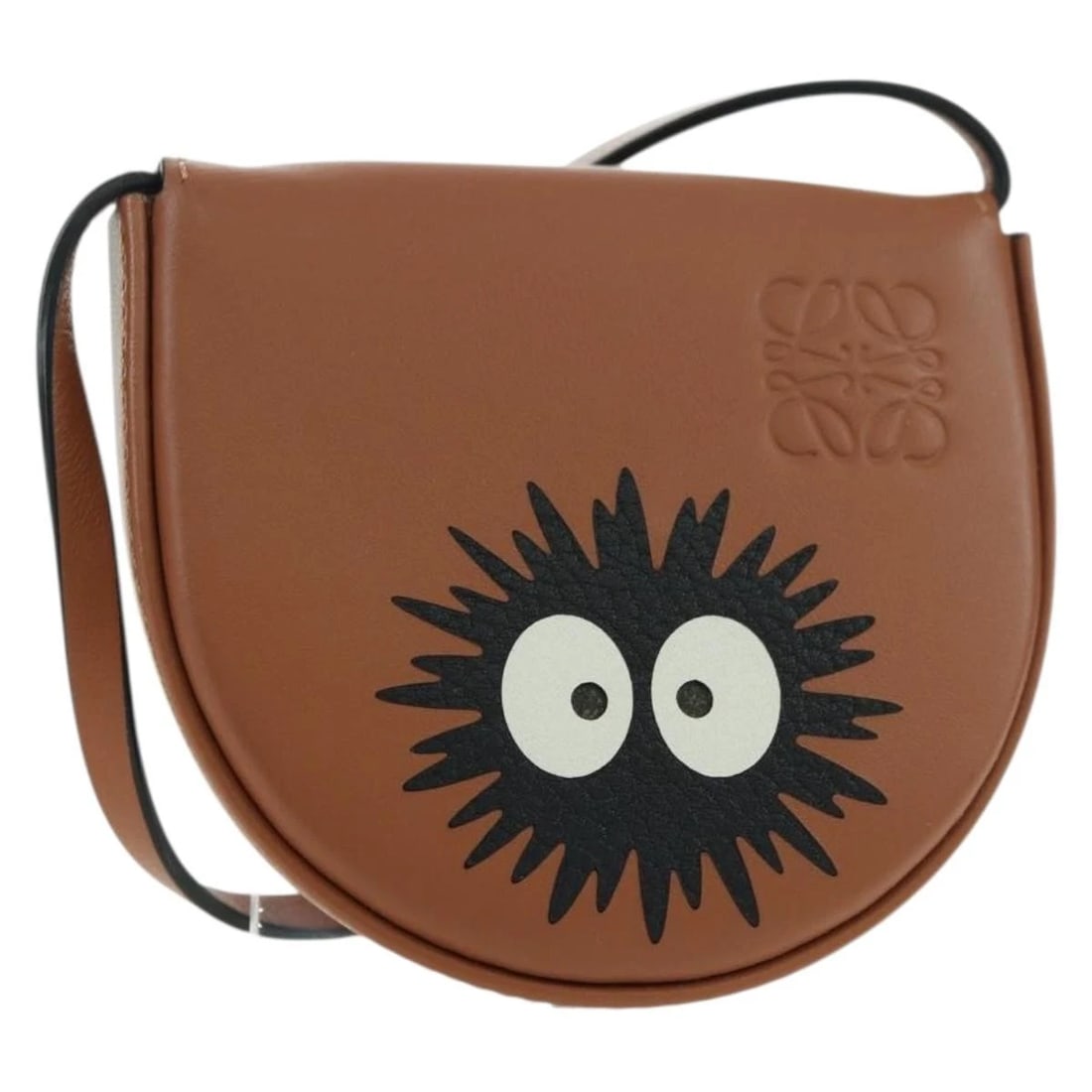 LOEWE GHIBLI COLLABORATION HEEL POUCH MINI BAG LEATHER BROWN: LOEWE Ghibli Collaboration Heel Pouch Mini Bag Leather Brown Brand: LOEWE Type/Style: Shoulder Bag Material: Leather Color: Brown Size: Size(Inch) W3.3 x H2.8 x D0.6inch(Approx) Accessories: None