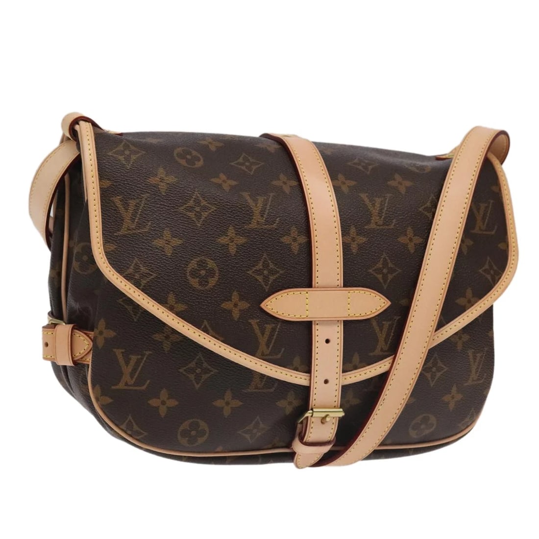LOUIS VUITTON MONOGRAM SAUMUR 30 SHOULDER BAG: LOUIS VUITTON Monogram Saumur 30 Shoulder Bag Brand: LOUIS VUITTON Type/Style: Shoulder Bag Material: Monogram Canvas Color: Monogram Size: Size(Inch)W11.0 x H9.4 x D3.9inch(Approx) Accessories: N