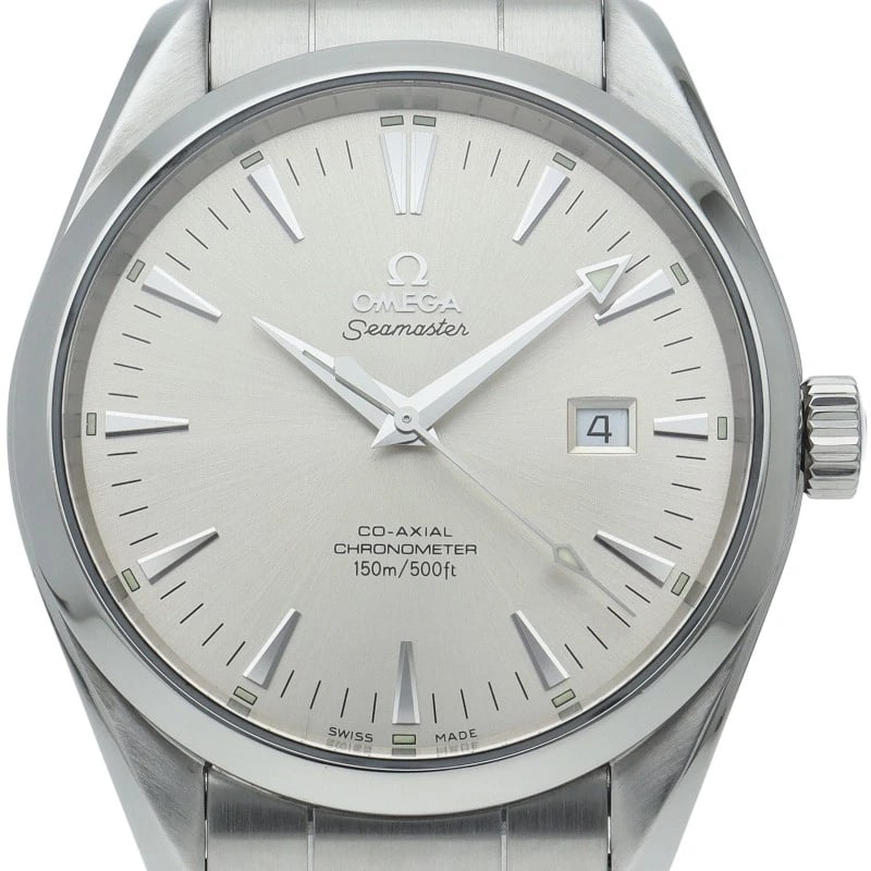 OMEGA STAINLESS STEEL WATCH: OMEGA Stainless Steel watch Brand: OMEGA Type/Style: Wristwatch Material: Stainless Steel Color: Silver Size: Case Diameter(H):About 1.7 inch Case Diameter(W):About 1.7 inch Wrist size:About 7.3 inch 