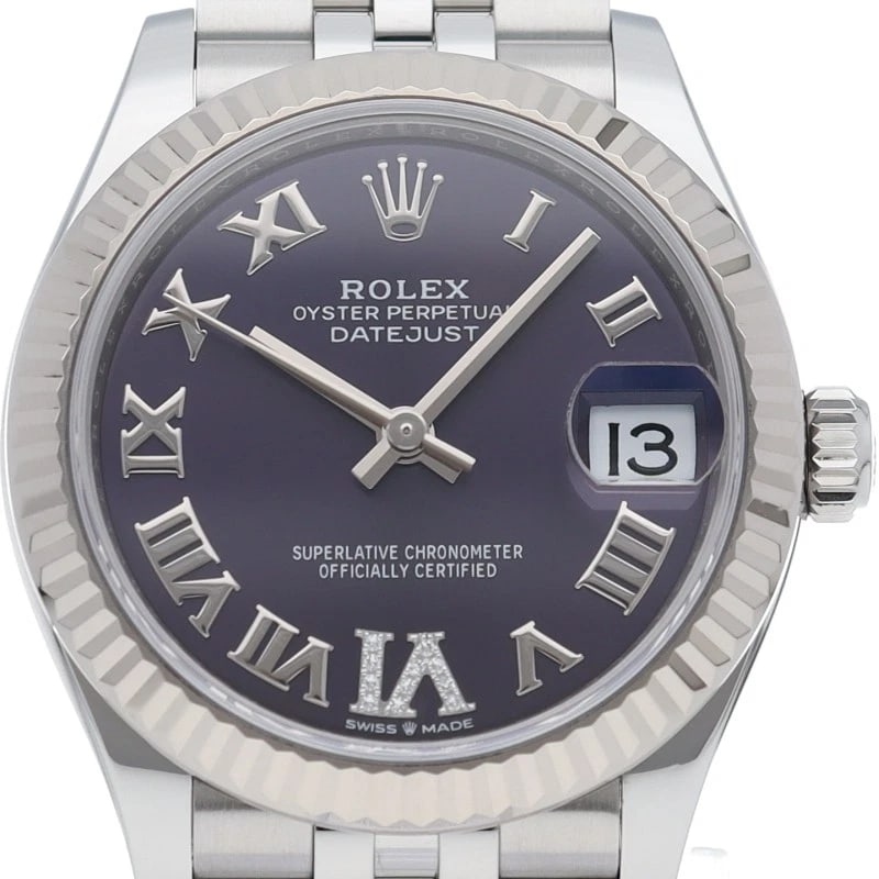 ROLEX WATCH DIAMOND K18WG/STAINLESS STEEL WATCH: ROLEX Watch Diamond K18WG/Stainless Steel watch Brand: ROLEX Type/Style: Wristwatch Material: K18WG/Stainless Steel Color: purple Size: Case Diameter(H):About 1.2 inch Case Diameter(W):About 1.2 inch 