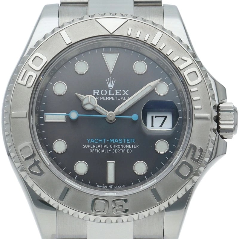 ROLEX WATCH DARK RHODIUM PT/STAINLESS STEEL WATCH: ROLEX Watch Dark Rhodium PT/Stainless Steel watch Brand: ROLEX Type/Style: Wristwatch Material: PT/Stainless Steel Color: Dark rhodium Size: Case Diameter(H):About 1.6 inch Case Diameter(W):About 1.6 