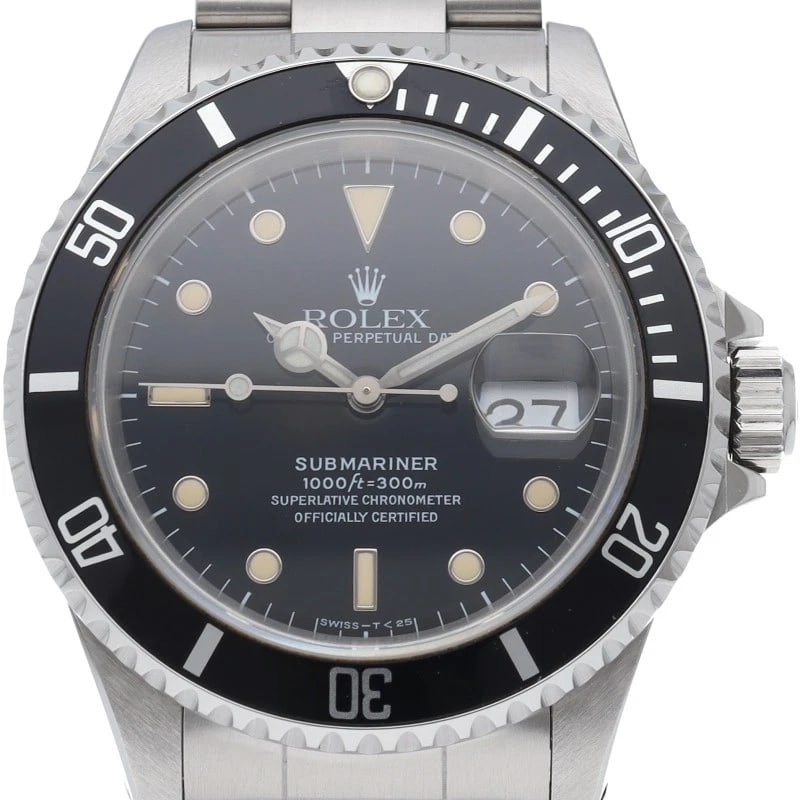 ROLEX STAINLESS STEEL WATCH BLACK WATCH: ROLEX Stainless Steel Watch black watch Brand: ROLEX Type/Style: Wristwatch Material: Stainless Steel Color: black Size: Case Diameter(H):About 1.6 inch Case Diameter(W):About 1.6 inch Wrist size:Abou