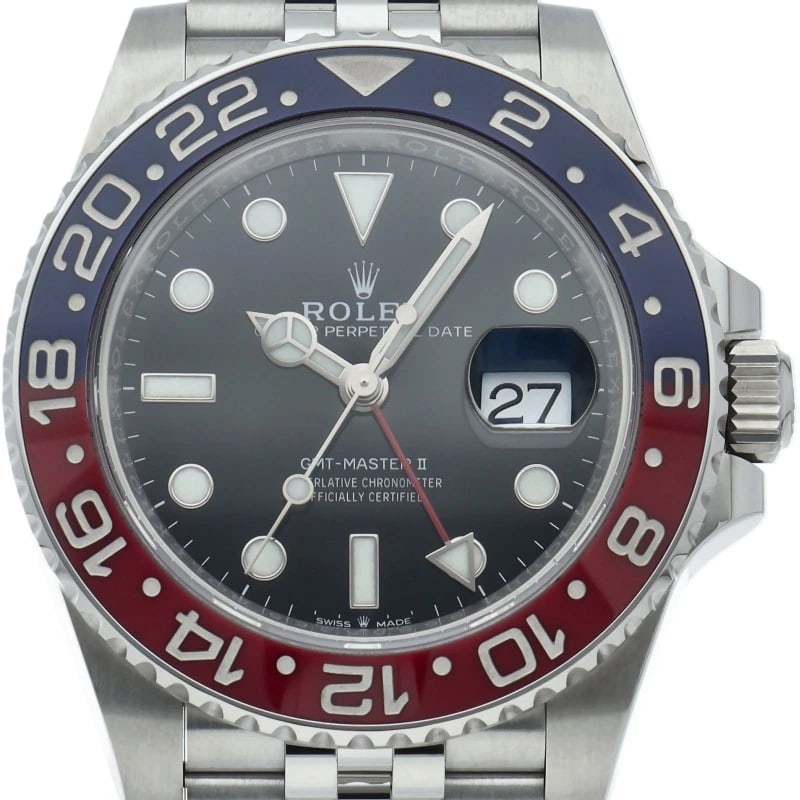 ROLEX WATCH STAINLESS STEEL BLACK WATCH: ROLEX watch Stainless Steel black watch Brand: ROLEX Type/Style: Wristwatch Material: Stainless Steel Color: black Size: Case Diameter(H):About 1.6 inch Case Diameter(W):About 1.6 inch Wrist size:Abou