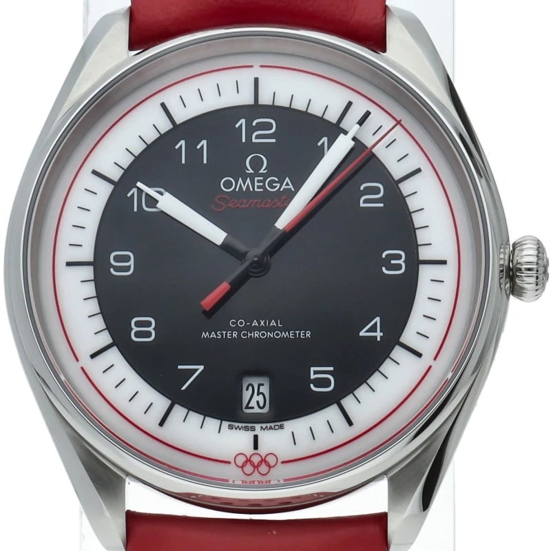 OMEGA WATCH STAINLESS STEEL / LEATHER WATCH: OMEGA watch Stainless Steel / Leather watch Brand: OMEGA Type/Style: Wristwatch Material: Stainless Steel / Leather Color: black Size: Case Diameter(H):About 1.6 inch Case Diameter(W):About 1.6 inch