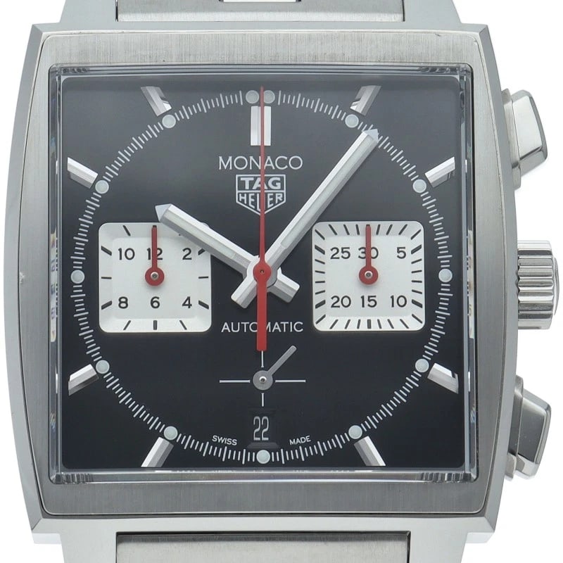 TAG HEUER CHRONOGRAPH STAINLESS STEEL WATCH: TAG HEUER Chronograph Stainless Steel watch Brand: TAG HEUER Type/Style: Wristwatch Material: Stainless Steel Color: black Size: Case Diameter(H):About 1.5 inch Case Diameter(W):About 1.5 inch Wrist s