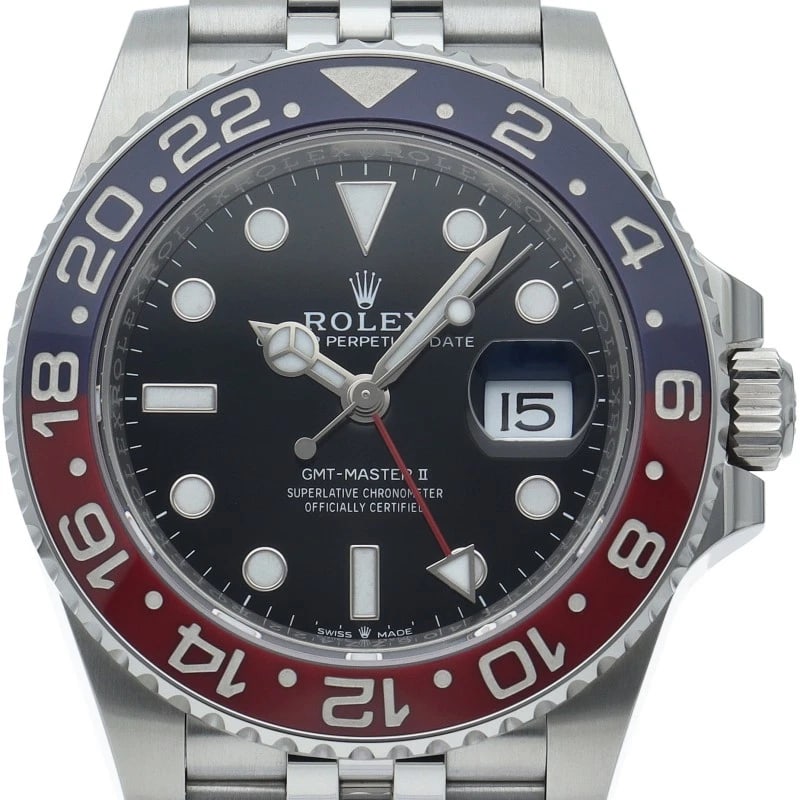 ROLEX WATCH STAINLESS STEEL BLACK WATCH: ROLEX Watch Stainless Steel black watch Brand: ROLEX Type/Style: Wristwatch Material: Stainless Steel Color: black Size: Case Diameter(H):About 1.6 inch Case Diameter(W):About 1.6 inch Wrist size:Abou