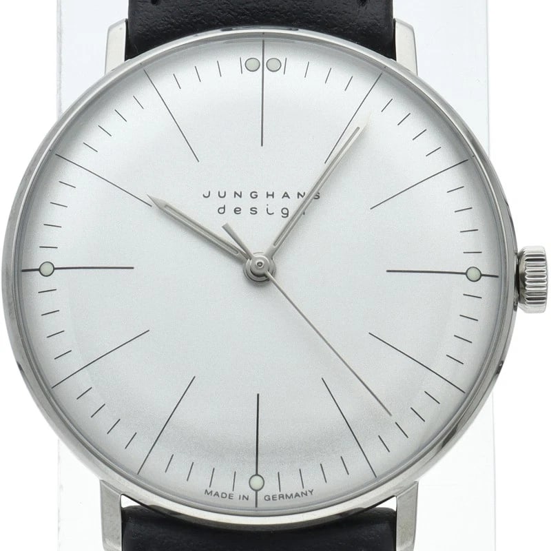 JUNGHANS WATCH STAINLESS STEEL / LEATHER WATCH (1 of 4)