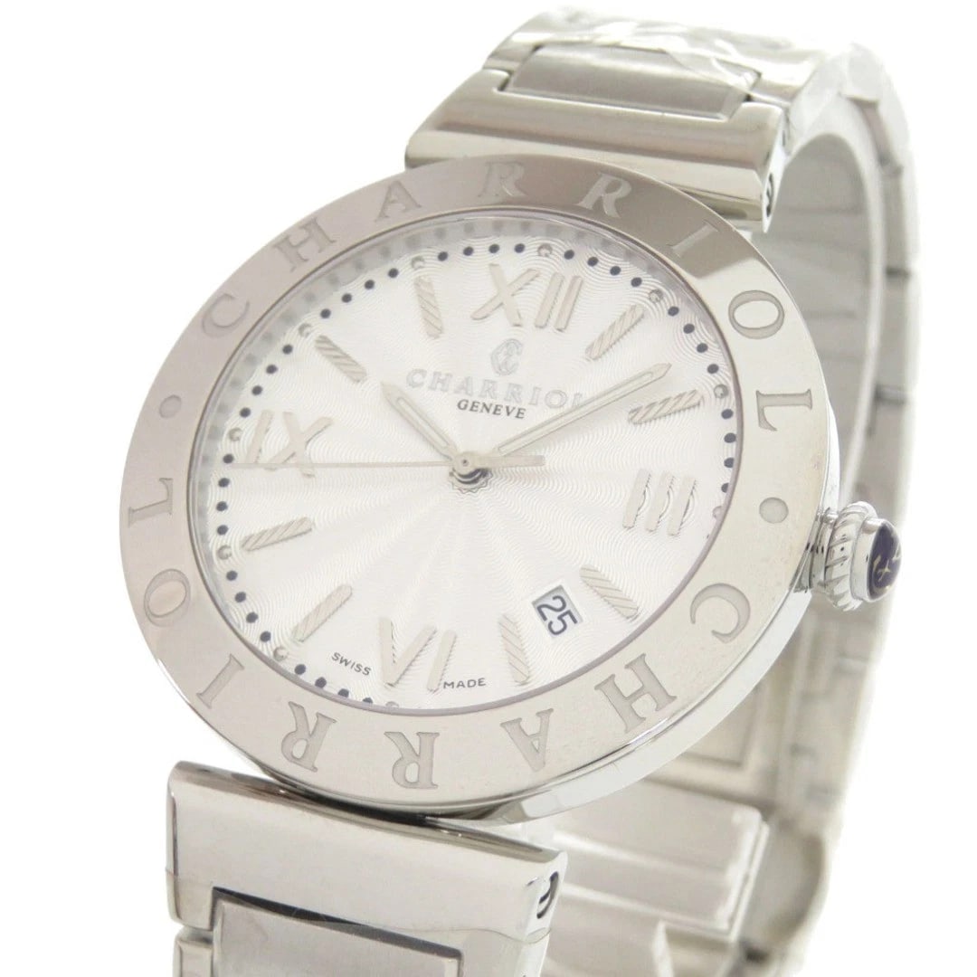 CHARRIOL ALEXANDER SILVER QUARTZ WATCH - 2