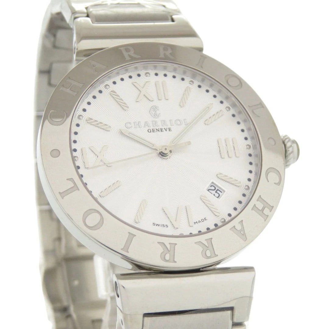 CHARRIOL ALEXANDER SILVER QUARTZ WATCH - 3