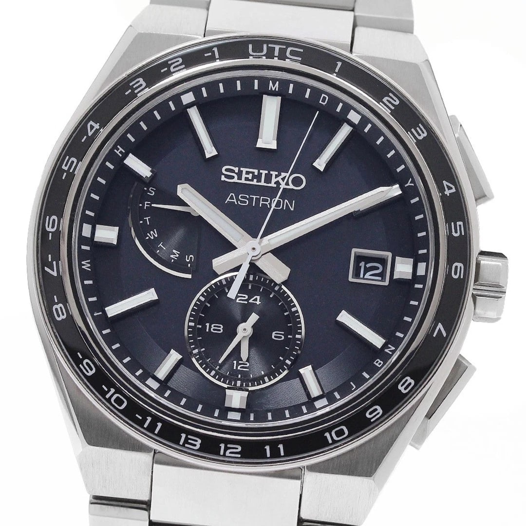 SEIKO ASTRON SOLAR RADIO TITANIUM WATCH BLACK WATCH: Seiko Astron Solar Radio Titanium Watch Black watch Brand: SEIKO Type/Style: NA Material: Titanium Color: Dial Color Black Size: Case Diameter: Approximately 43mm Accessories: None Accessories