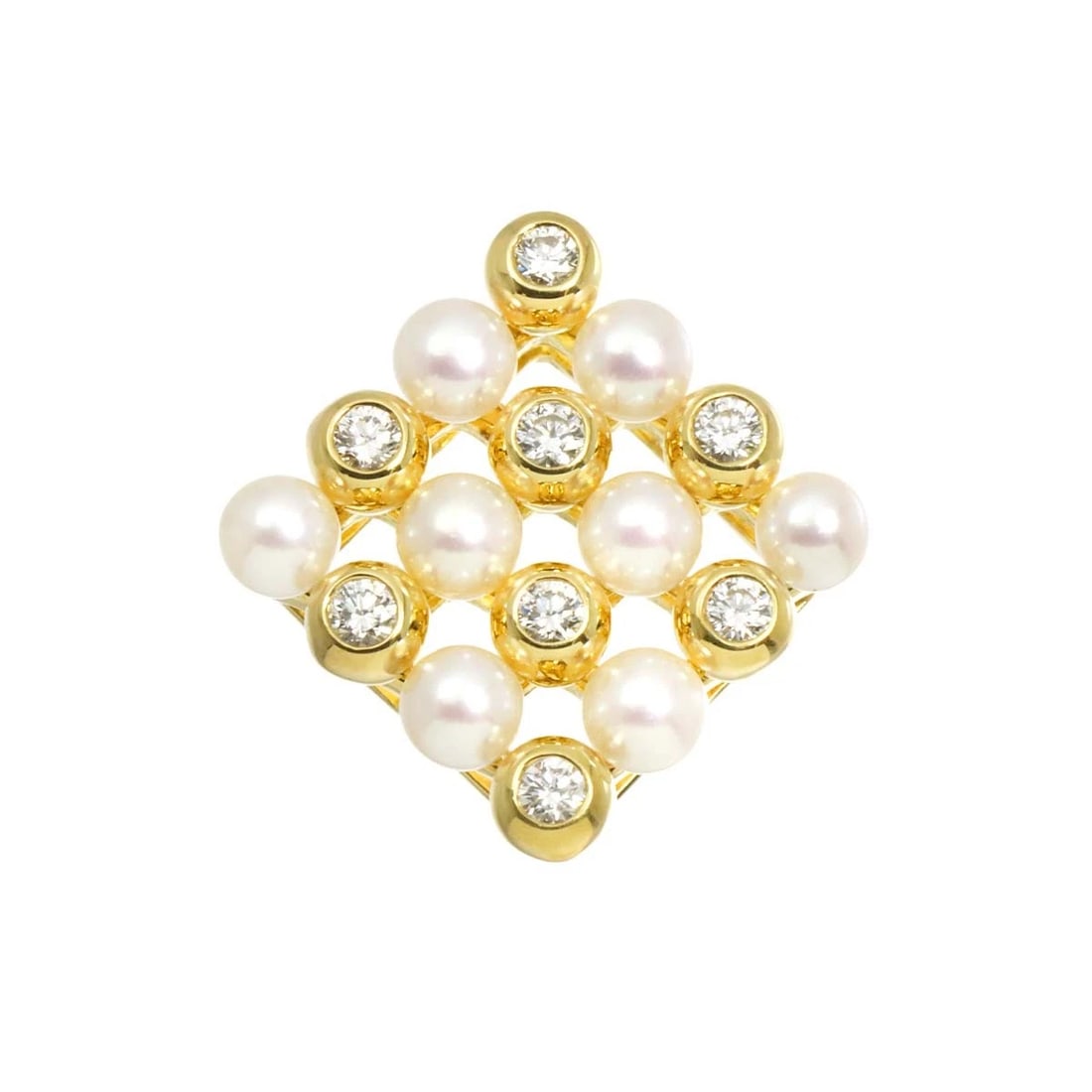 TASAKI BABY PEARL DIAMOND PENDANT TOP 18K YG 750: TASAKI Baby Pearl Diamond Pendant Top 18K YG 750 Brand: TASAKI Type/Style: Pendant Material: 750 Yellow Gold Main Stone Pearl Color: Yellow Gold Size: W20.1 x H20.7mm Thickness:8.3mm bail:(inside dime