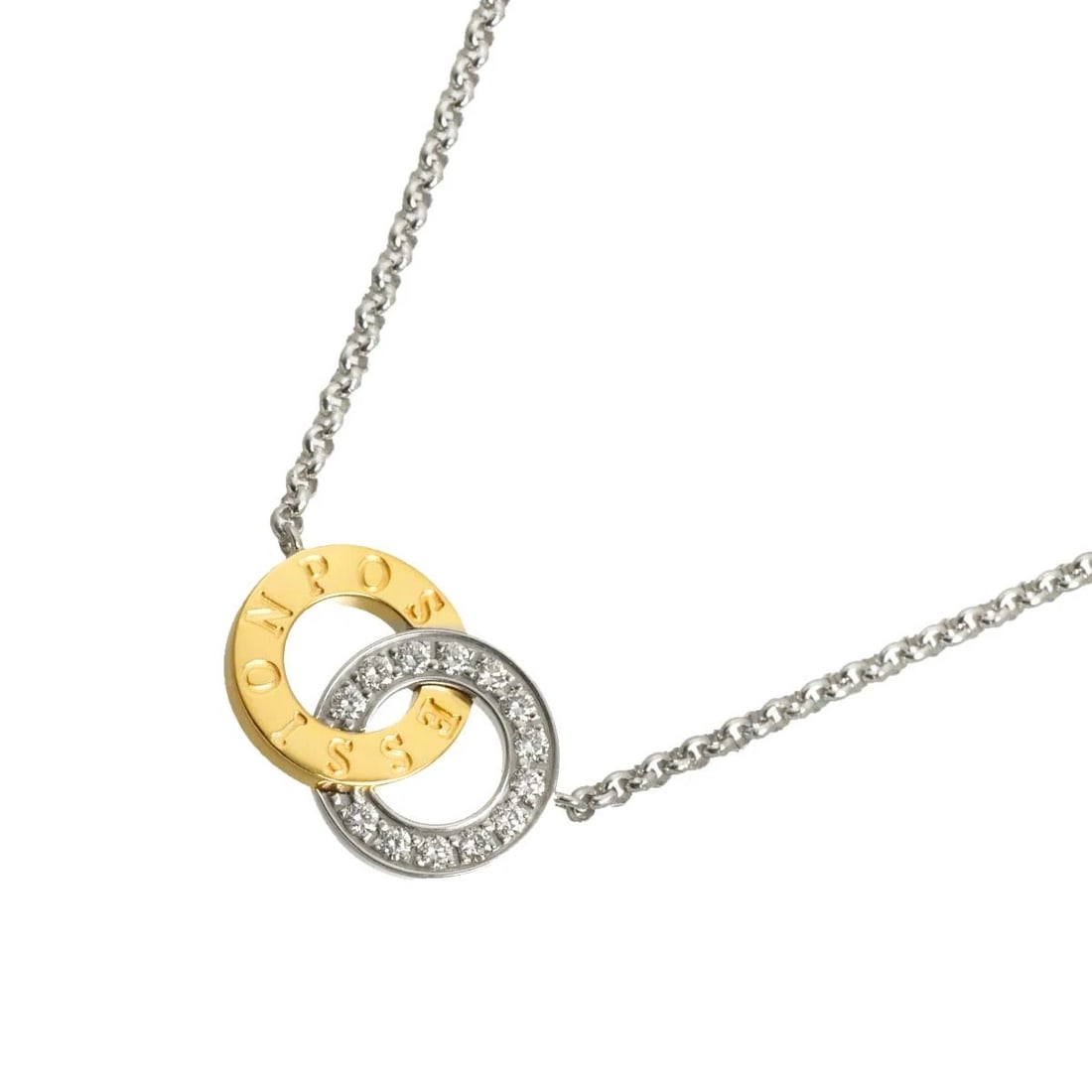 PIAGET POSSESSION DIAMOND NECKLACE 18K WHITE YELLOW GOLD 750: PIAGET Possession Diamond Necklace 18K White Yellow Gold 750 Brand: PIAGET Type/Style: Necklace Material: 750White Gold Main Stone Natural Color: White Gold Size: internal circumference of the chain:1
