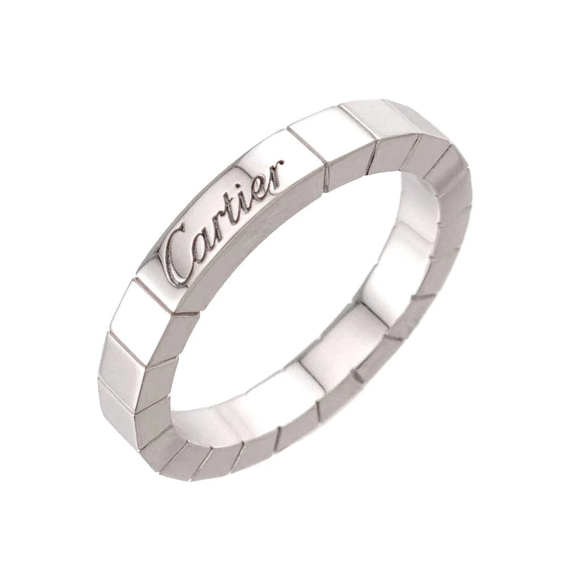 CARTIER LANIERE RING 18K WHITE GOLD 750: Cartier Laniere Ring 18K White Gold 750 Brand: Cartier Type/Style: Ring Material: 750White Gold Color: White Gold Size: 5.75-6(US) Accessories: None Accessories Notice: When purchasing pre