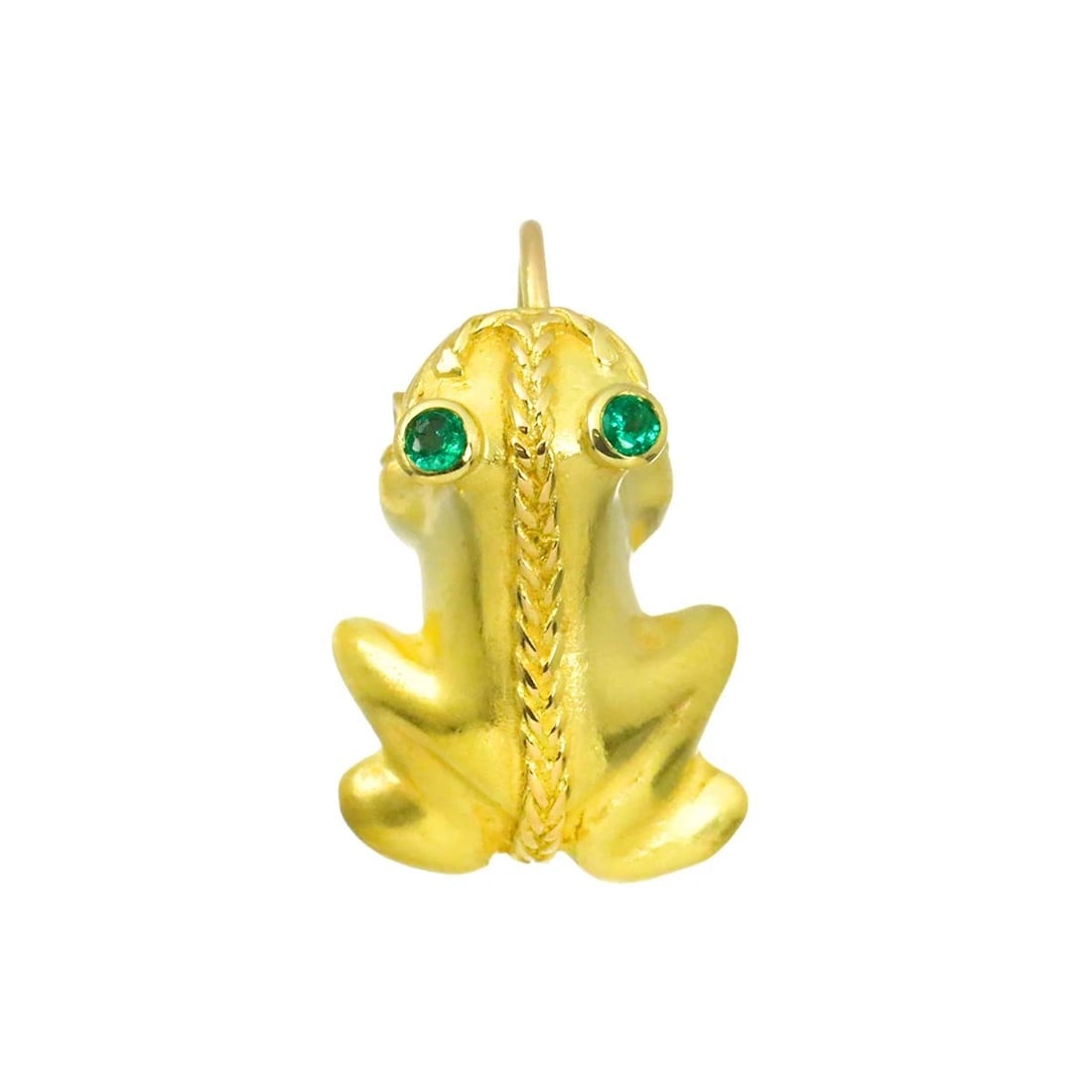 EMERALD PENDANT 18K YG YELLOW GOLD 750: Emerald Pendant 18K YG Yellow Gold 750 Brand: Unbranded Type/Style: Pendant Material: 750 Yellow Gold Main Stone Emerald Color: Yellow Gold Size: W 15.1 x H 24.3mm(full length) Thickness:12.1mm bail:(