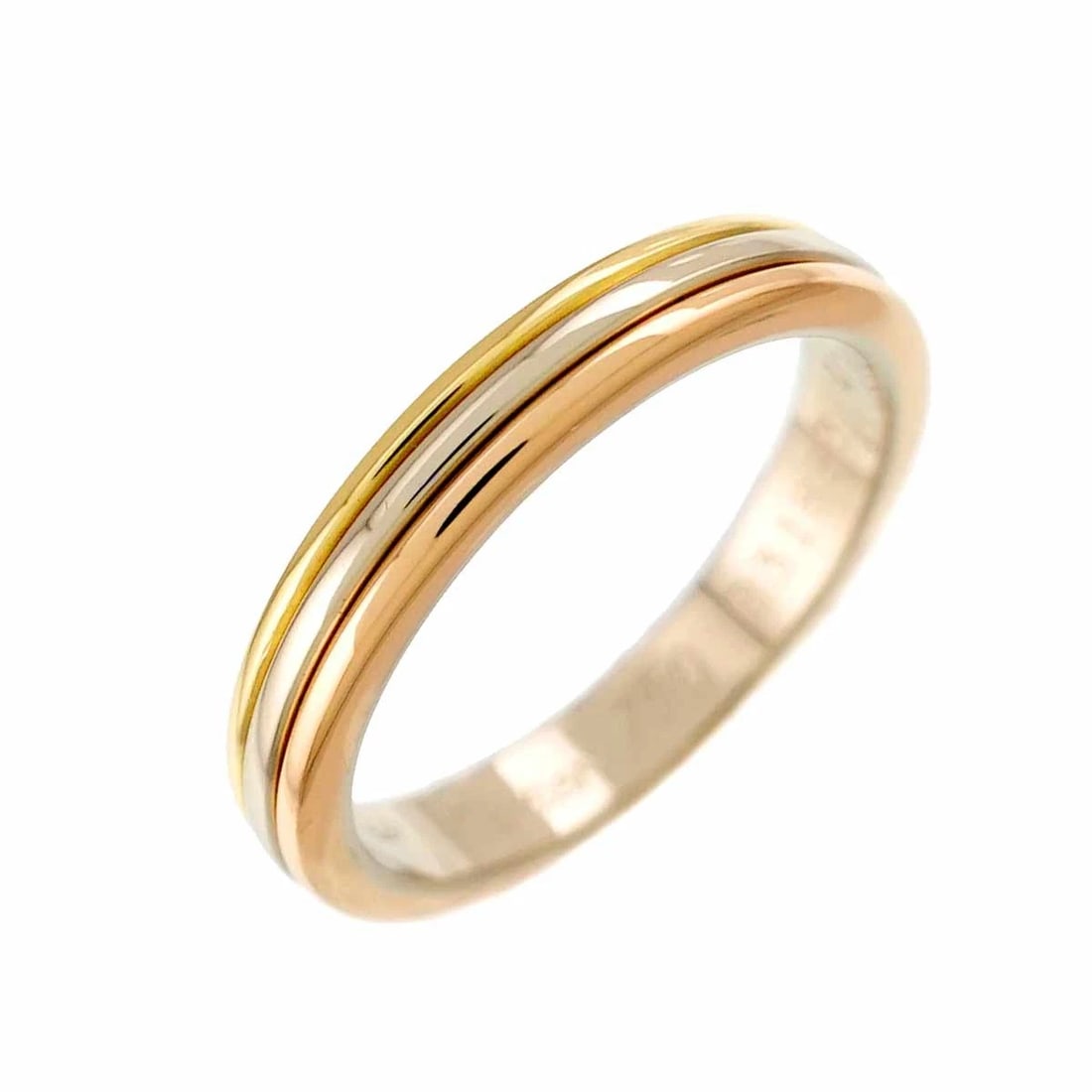 CARTIER VENDOME RING 18K YG WG PG 750: Cartier Vendome Ring 18K YG WG PG 750 Brand: Cartier Type/Style: Ring Material: 750 Yellow Gold Color: Yellow,White,Pink Gold Size: 4.5(US) Accessories: None Accessories Notice: When purchasing