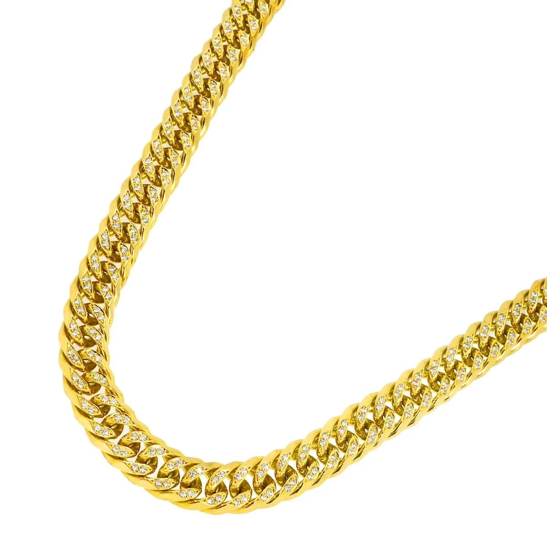 KIHEI CHAIN NECKLACE DIAMOND 8K YG 750 (1 of 3)
