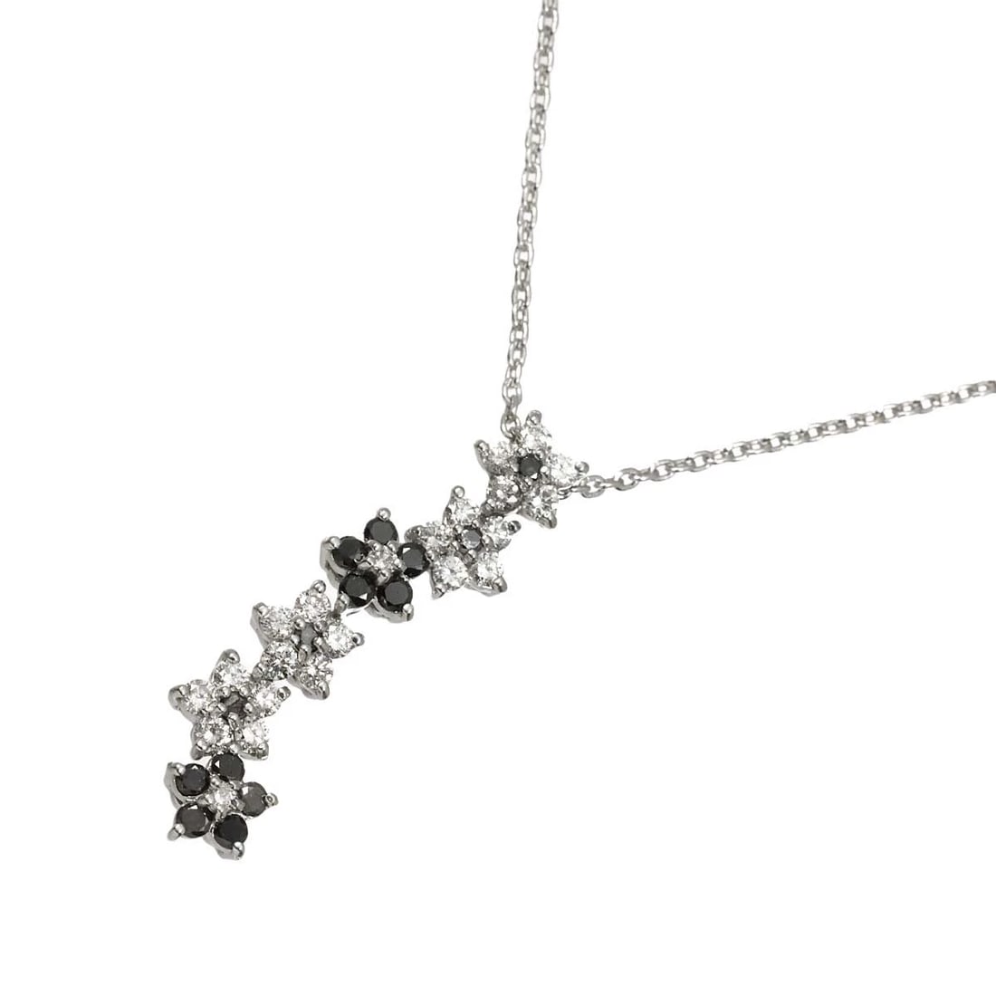 PONTE VECCHIO DIAMOND BLACKDIAMOND NECKLACE 18K WG 750 (1 of 3)