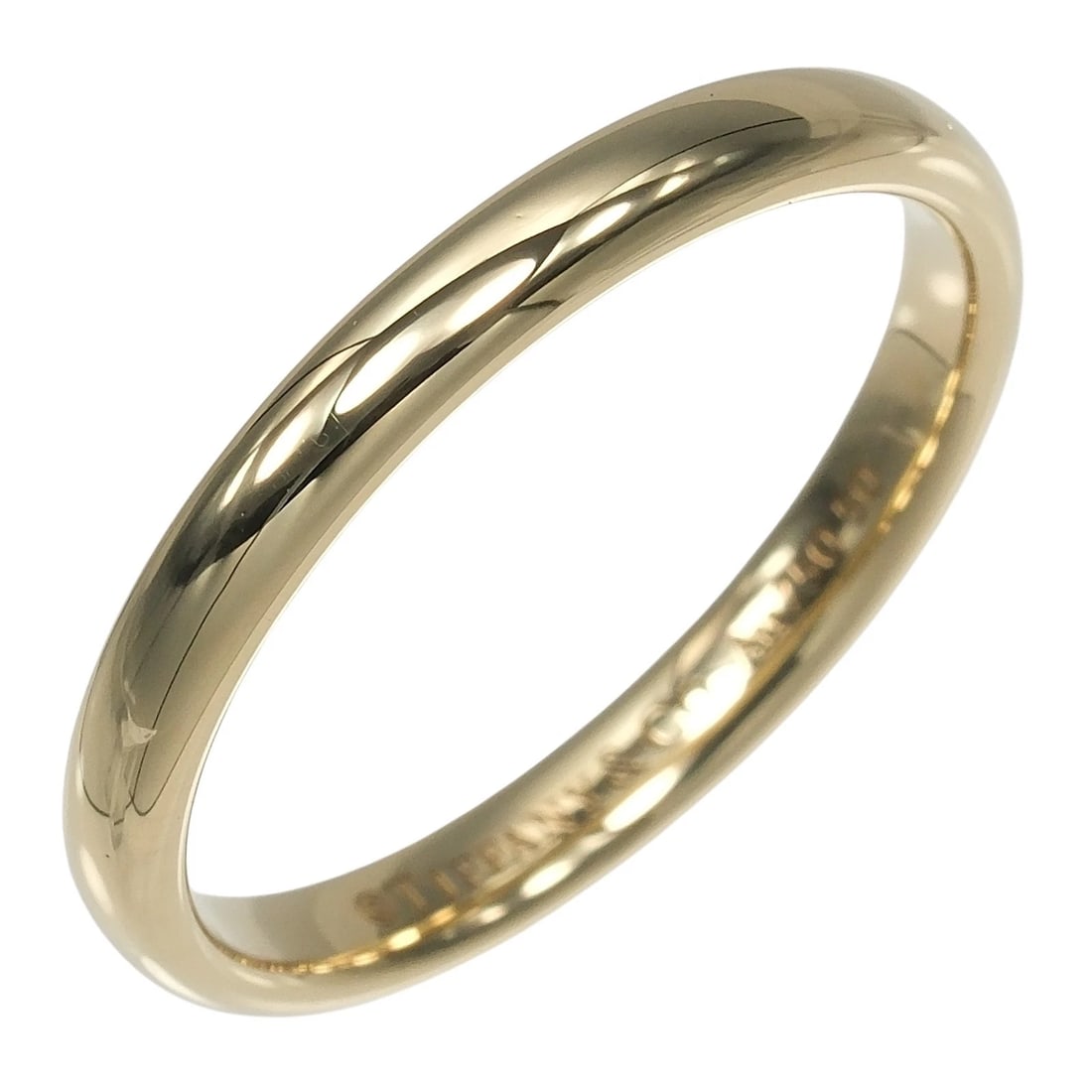 TIFFANY&CO. FOREVER CLASSIC BANDS RING BAND K18 YELLOW GOLD: TIFFANY&Co. Forever Classic Bands Ring band K18 yellow gold Brand: TIFFANY&Co. Type/Style: Ring Material: K18 yellow gold Color: Gold Size: 5.25 US Accessories: None Accessories Notice: Wh
