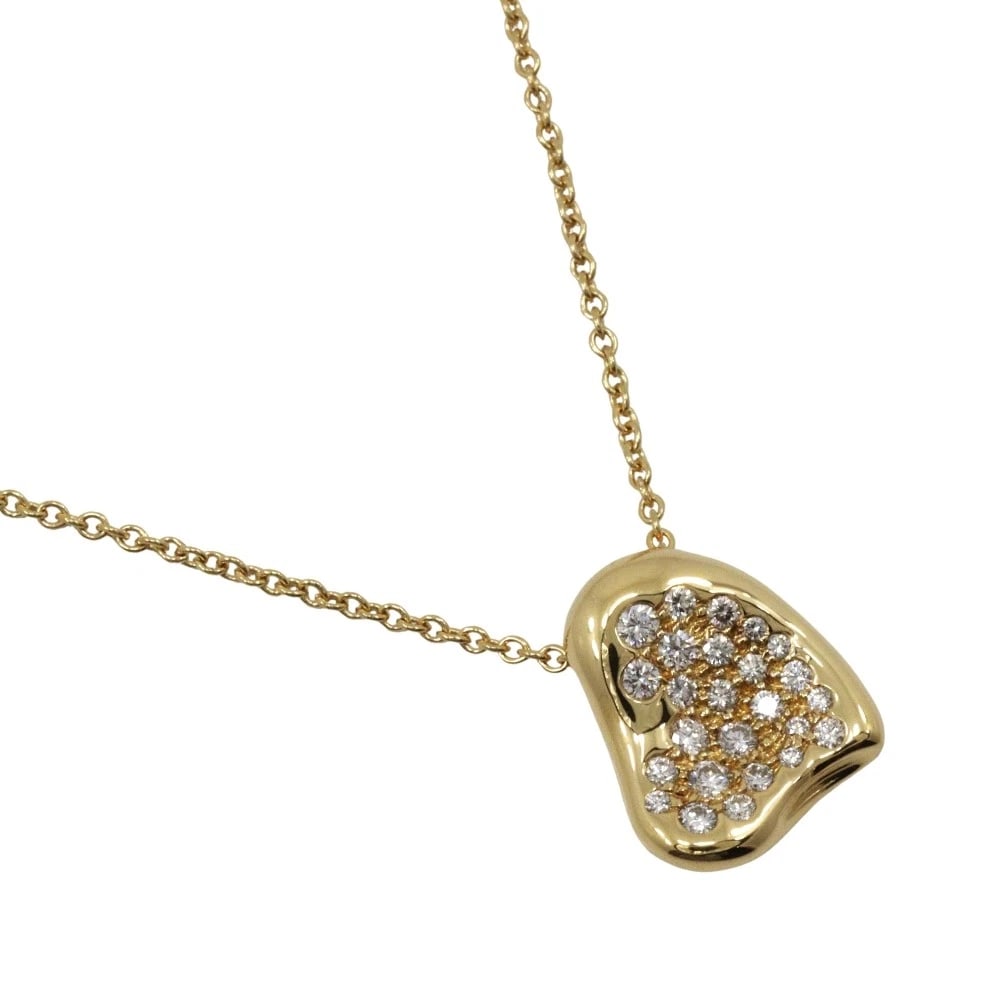 TIFFANY&CO. FULL HEART PAVE NECKLACE ELSA PERETTI K18 YELLOW GOLD: TIFFANY&Co. Full Heart Pave Necklace Elsa Peretti K18 yellow gold Brand: TIFFANY&Co. Type/Style: Necklace Material: K18 yellow gold Color: Gold Size: Size(CM) Neck around?40.0cm Top?W11mm x H12mm