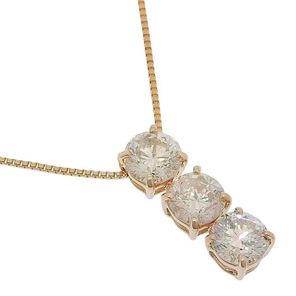 NECKLACE K18 YELLOW GOLD/DIAMOND: Necklace K18 yellow gold/diamond Brand: no brand Type/Style: Necklace Material: K18 yellow gold Color: Gold Size: Size(CM) Neck around?45cm Top?W3.5mm x H13mm Accessories: None Accessories Notice: