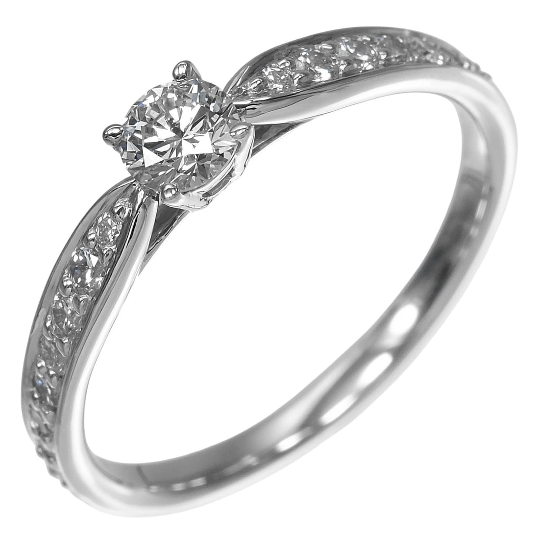 TIFFANY&CO. HARMONY SOLITAIRE RING PT950PLATINUM/DIAMOND: TIFFANY&Co. Harmony Solitaire Ring Pt950Platinum/diamond Brand: TIFFANY&Co. Type/Style: Ring Material: Pt950Platinum Color: Silver Size: 4.25 US Accessories: None Accessories Notice: When purchasing