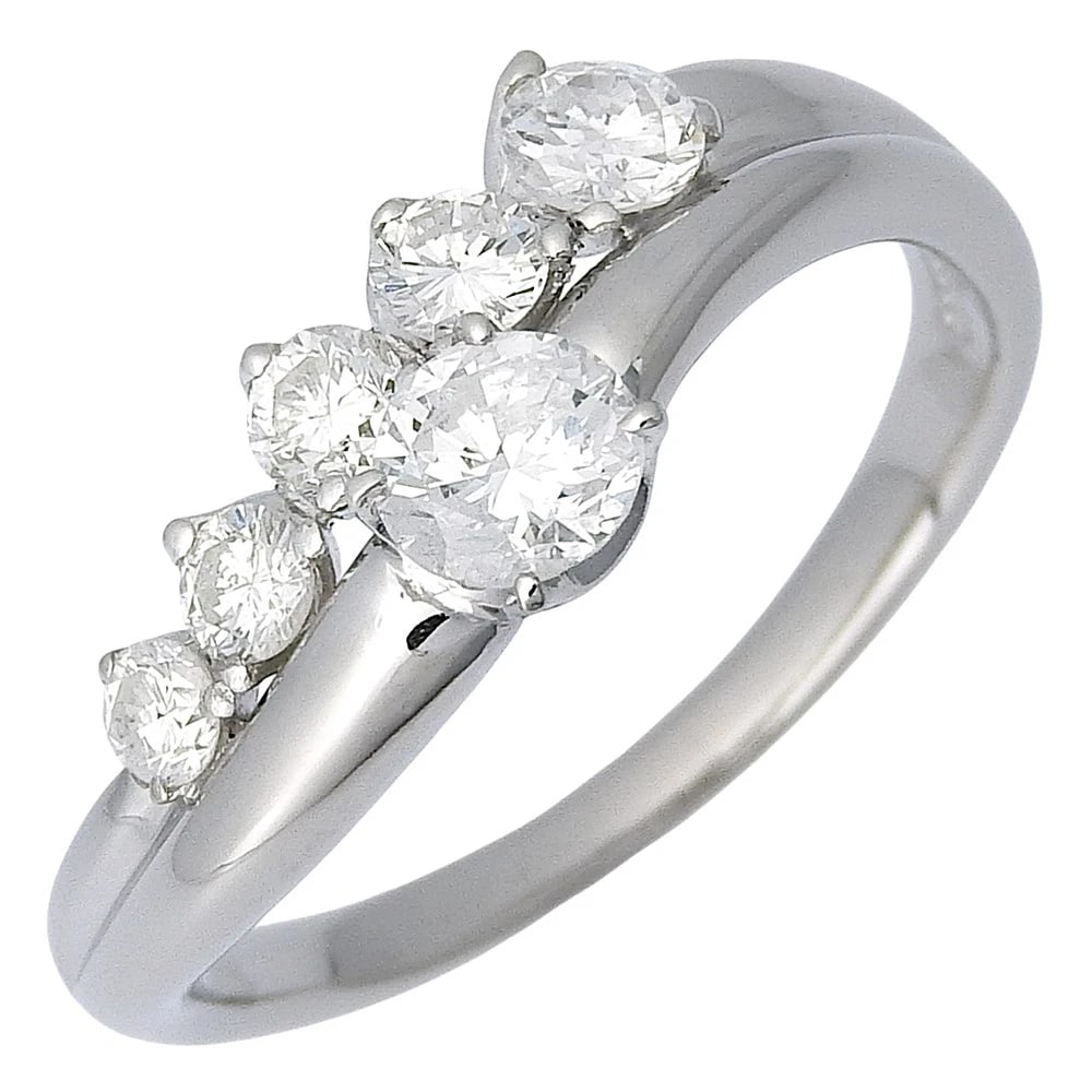 RING PT900PLATINUM/DIAMOND: Ring Pt900Platinum/diamond Brand: no brand Type/Style: Ring Material: Pt900Platinum Color: Silver Size: 7.0(US Size) Accessories: None Accessories Notice: When purchasing pre-owned goods,