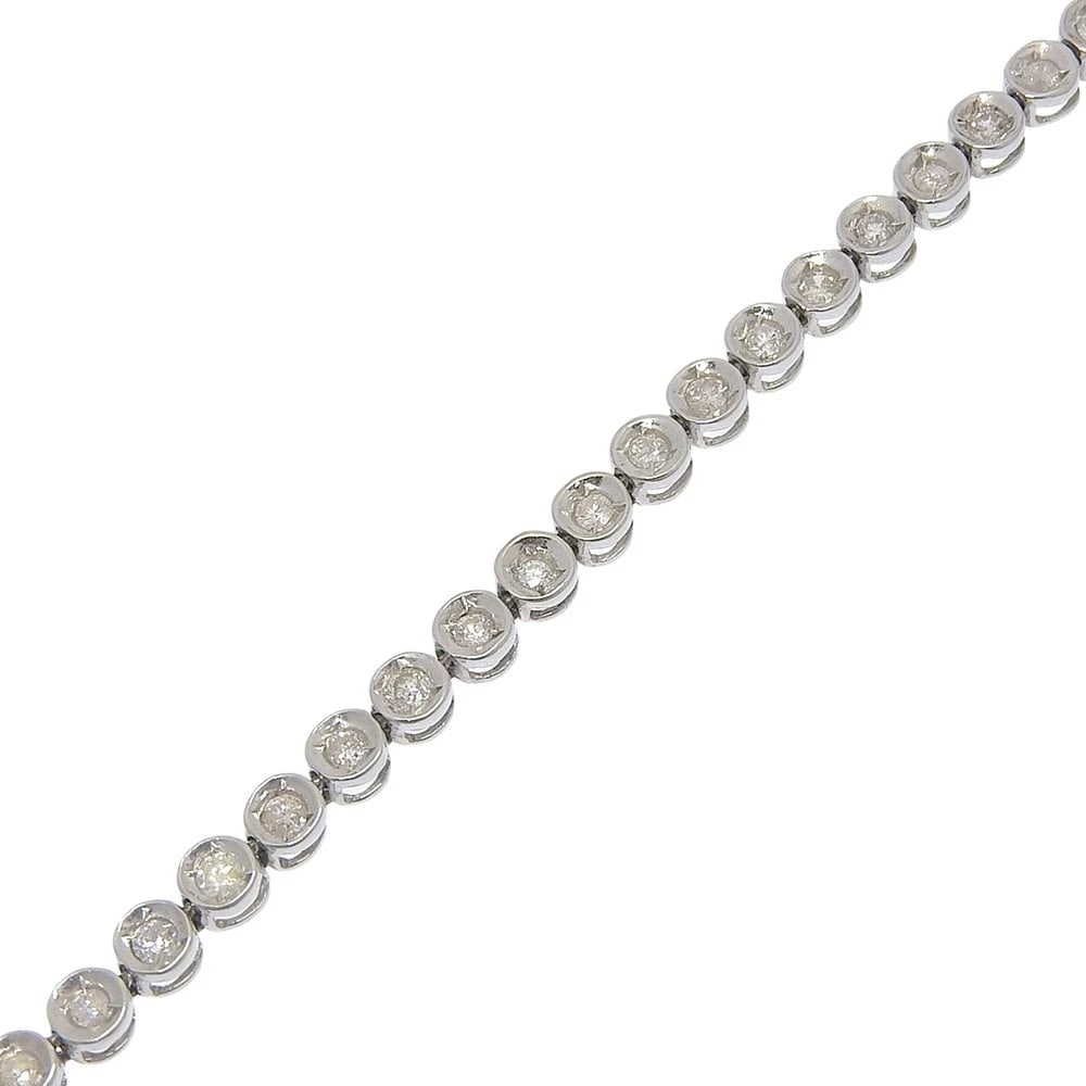 TENNIS BRACELET PT900PLATINUM/DIAMOND: tennis Bracelet Pt900Platinum/diamond Brand: no brand Type/Style: Bracelet Material: Pt900Platinum Color: Silver Size: Size(CM) All length?18.5cm Wrist circumference?18.0cm Accessories: None <
