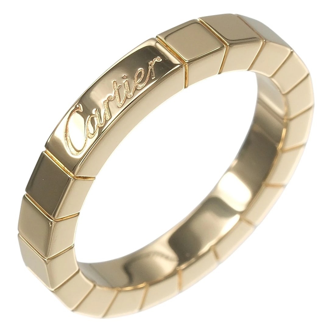 CARTIER LANIERES RING K18 PINK GOLD: CARTIER Lanieres Ring K18 Pink Gold Brand: CARTIER Type/Style: Ring Material: K18 Pink Gold Color: Silver Size: 4.9(US Size) Accessories: None Accessories Notice: When purchasing pre-owned