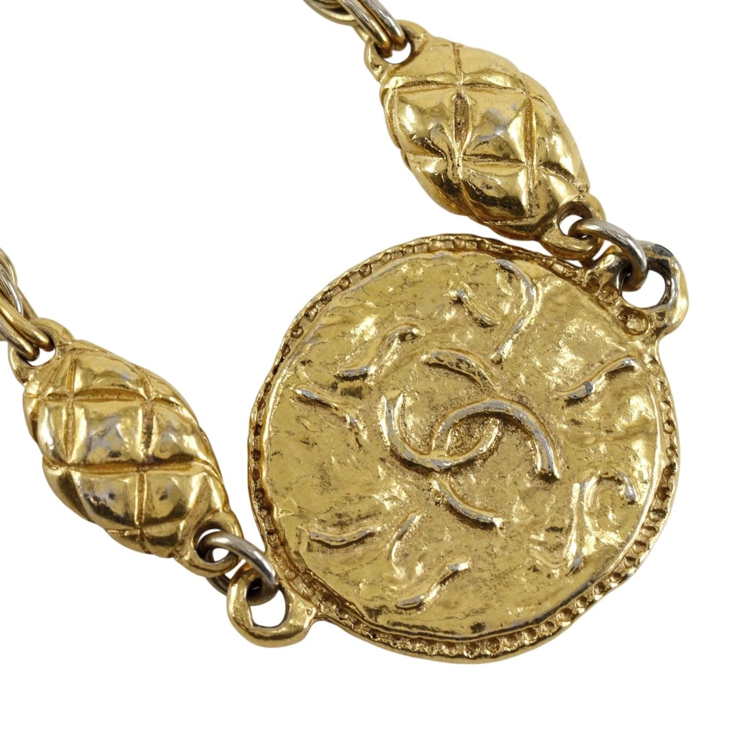 CHANEL COCO MARK LONG NECKLACE PLATED GOLD: CHANEL COCO Mark Long Necklace Plated Gold Brand: CHANEL Type/Style: Necklace Material: Plated Gold Color: Gold Size: Size(CM) Neck around?92cm Accessories: None Accessories Notice: When p