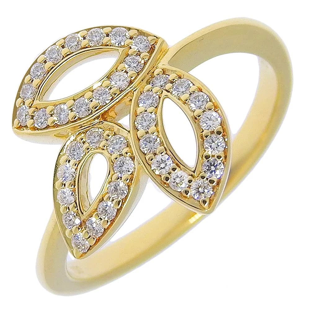 HARRY WINSTON LILY CLUSTER MINI RING K18 YELLOW GOLD/DIAMOND: HARRY WINSTON Lily cluster mini Ring K18 yellow gold/diamond Brand: HARRY WINSTON Type/Style: Ring Material: K18 yellow gold Color: Gold Size: 5.1(US Size) Accessories: None Accessories No