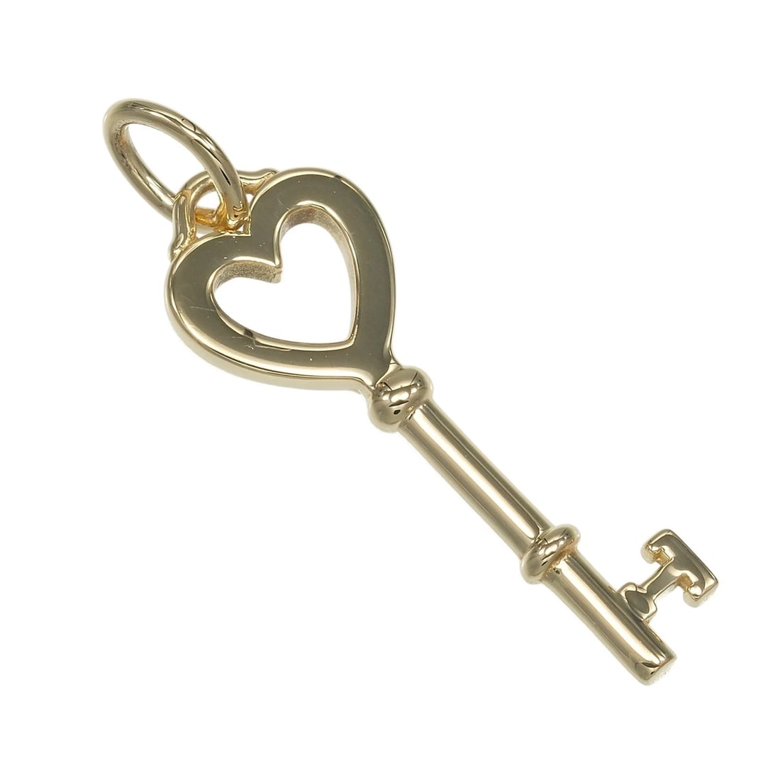 TIFFANY&CO. HEART KEY PENDANT TOP K18 YELLOW GOLD: TIFFANY&Co. Heart key Pendant top K18 yellow gold Brand: TIFFANY&Co. Type/Style: Pendant top Material: K18 yellow gold Color: Gold Size: Size(CM) Top?W9.6mm x H27.53mm Accessories: None Ac