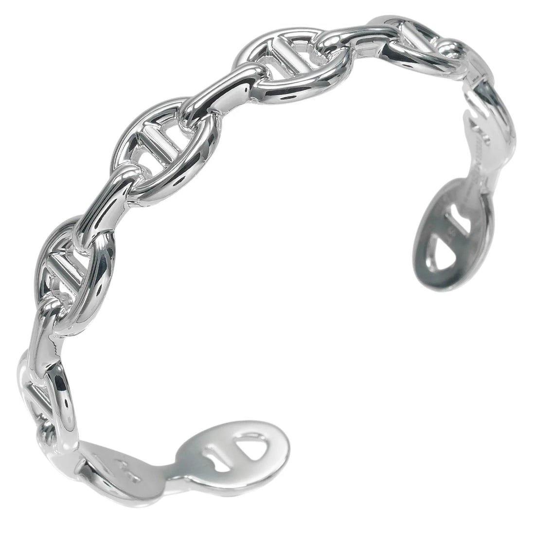 HERMES CHAINE D'ANCRE ANCHENE ST BRACELET SILVER925: HERMES Chaine d'Ancre Anchene ST Bracelet Silver925 Brand: HERMES Type/Style: Bracelet Material: Silver925 Color: Silver Size: Size Remarks? ? Inner circumference: 6.3" Accessories: None Accessories