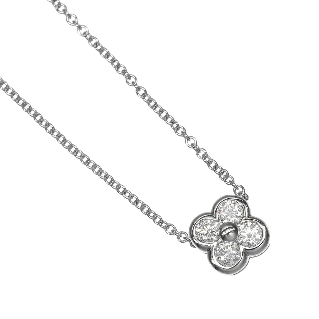 TIFFANY&CO. BEZEL SET NECKLACE PT950PLATINUM/DIAMOND: TIFFANY&Co. bezel set Necklace Pt950Platinum/diamond Brand: TIFFANY&Co. Type/Style: Necklace Material: Pt950Platinum Color: Silver Size: Size(CM) Neck around?40cm Top?W6.7mm x H6.7mm Accessories: