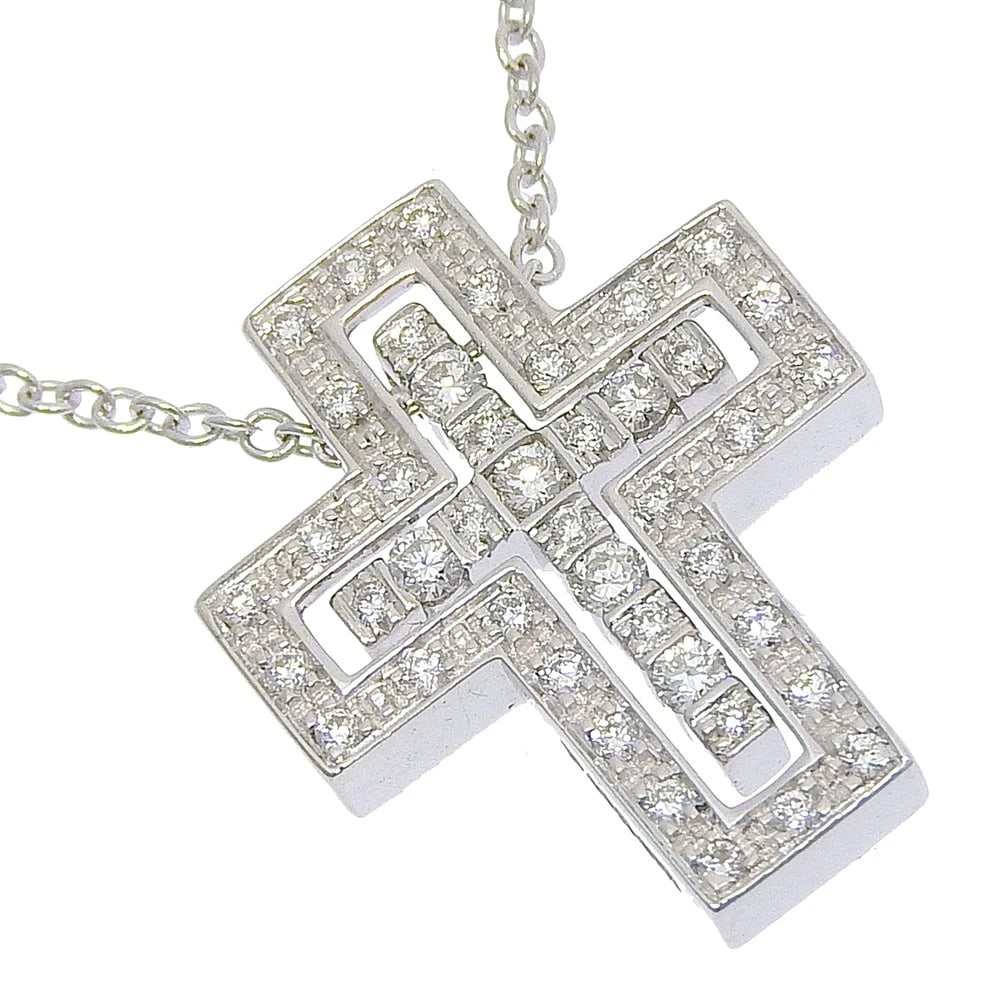 DAMIANI BELLE EPOQUE XXS NECKLACE: Damiani Belle Epoque XXS Necklace Brand: Damiani Type/Style: Necklace Material: K18 white gold Color: Silver Size: Size(CM) Neck around?44.5cm Top?W12.5mm x H15mm Accessories: None Accesso