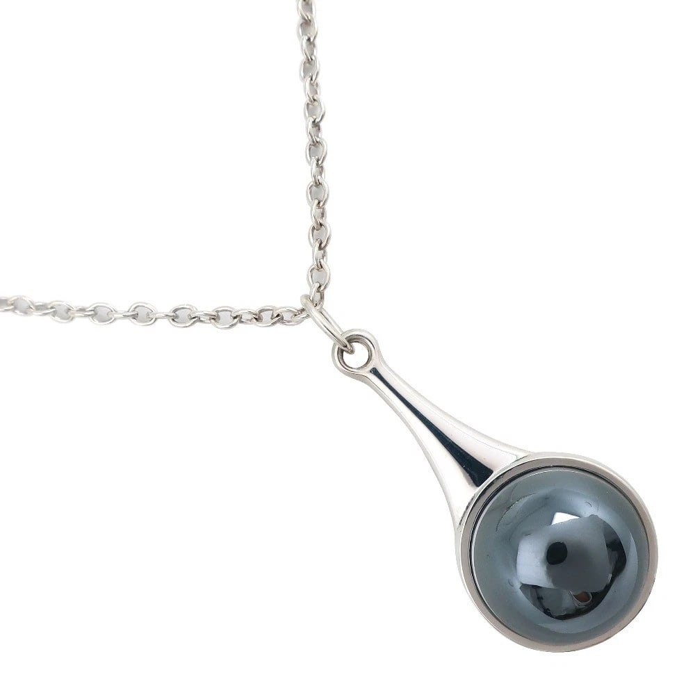 GEORG JENSEN NECKLACE SILVER925/HEMATITE (1 of 3)