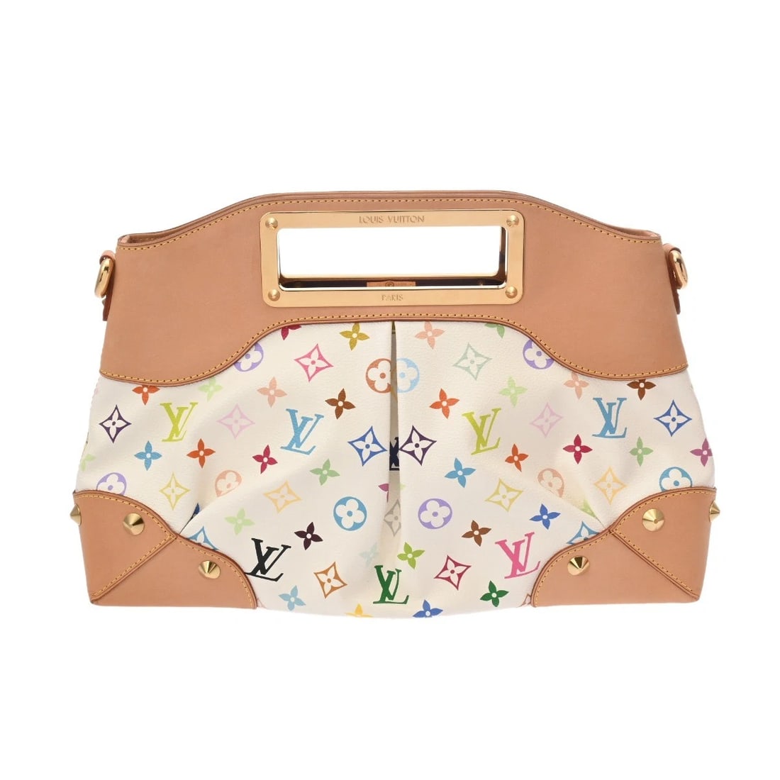 LOUIS VUITTON MM 2-WAY CHAIN SHOULDER BAG MONOGRAM MULTICOLOR: LOUIS VUITTON MM 2-Way Chain Shoulder Bag Monogram multicolor Brand: LOUIS VUITTON Type/Style: Handbag Material: Monogram canvas Color: Bron Size: H:about 9.8inch W:about 14.2inch D:about 3.5inch