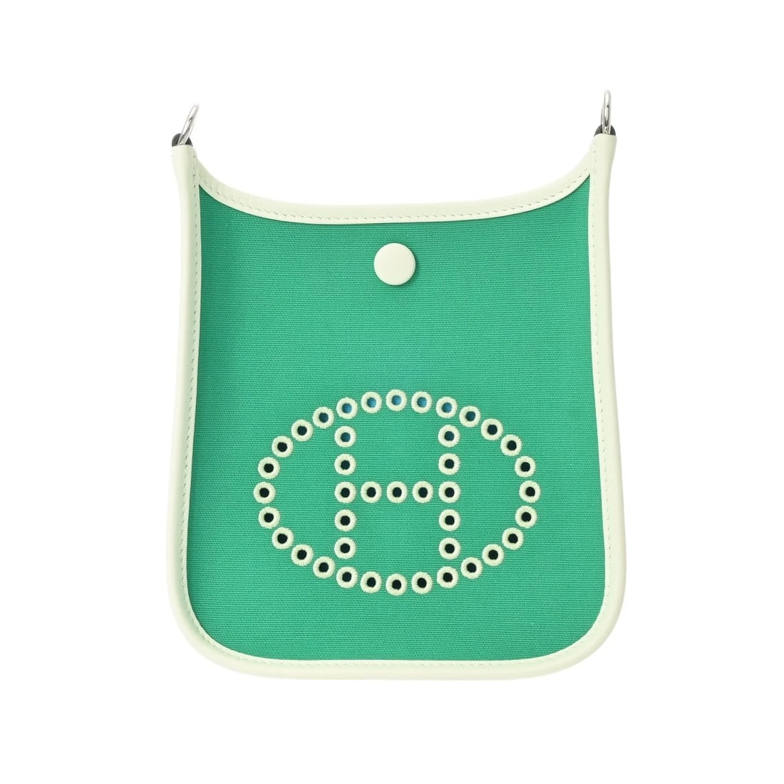 HERMES TPM TOWAR OFFICIER/VAUX SWIFT MINT/VERT FIZZ/BLUE: HERMES TPM Towar Officier/Vaux Swift Mint/Vert Fizz/Blue Brand: HERMES Type/Style: Shoulder Bag Material: Towar Officier/Vaux Swift Color: Mint/Vert Fizz/Blue Azotic ? SilverMetal Size: H:about 7.1inc