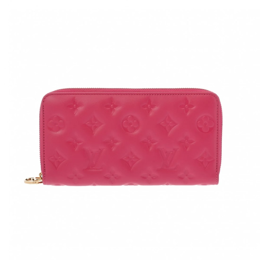 LOUIS VUITTON ZIPPY WALLET MONOGRAM EMBOSS BOUGAINVILLEA PURSE: LOUIS VUITTON Zippy wallet Monogram emboss Bougainvillea Purse Brand: LOUIS VUITTON Type/Style: Purse Material: Lamb leather Color: Bougainvillea Size: H:about 4.1inch W:about 7.7inch Accessories: