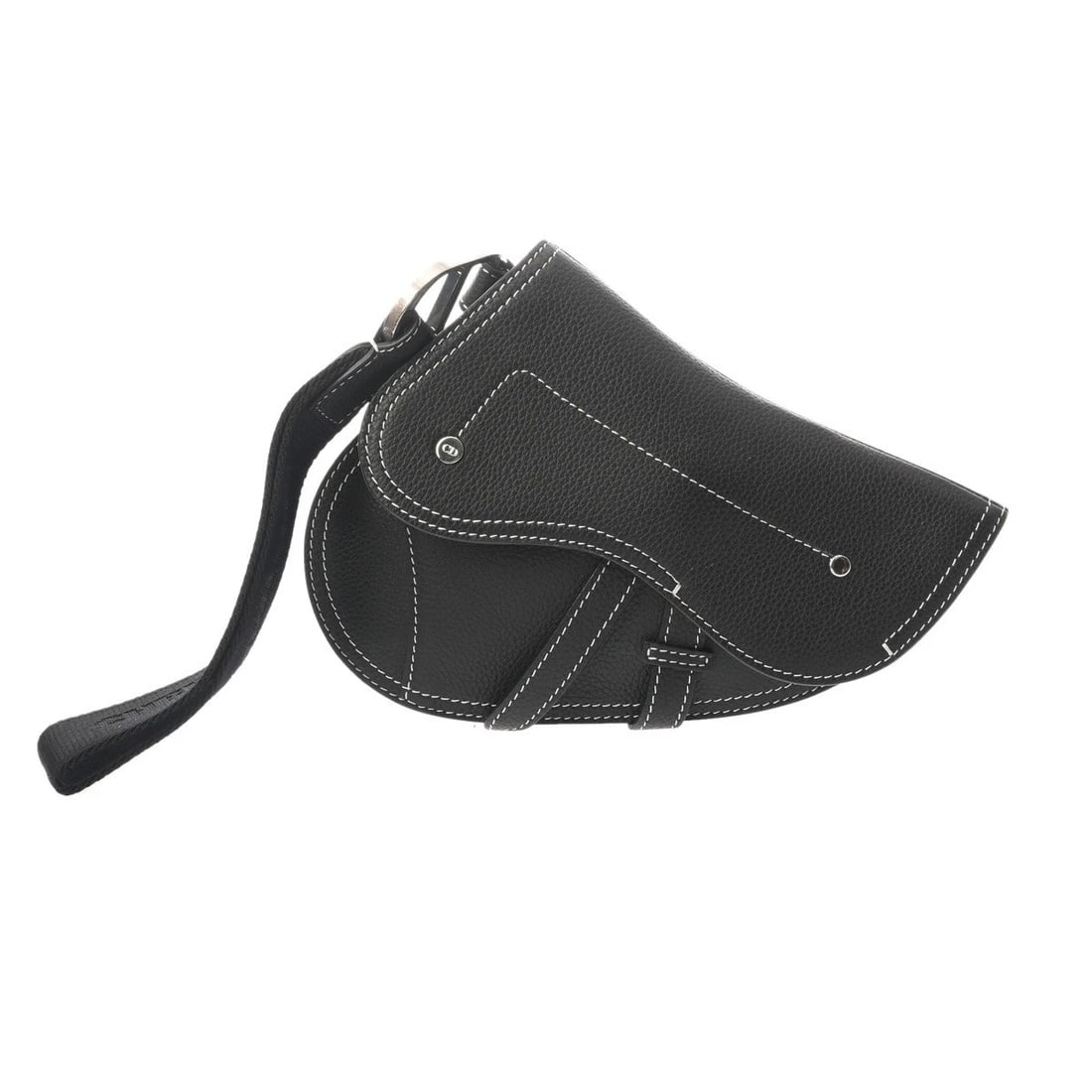 DIOR SADDLE CLUTCH GRAIN LEATHER BLACK CLUTCH BAG: Dior Saddle Clutch Grain leather black Clutch bag Brand: Dior Type/Style: Clutch bag Material: Grain leather Color: black ? SilverMetal Size: H:about 6.3inch (maximum) W:about 7.1inch (maximum) Ac