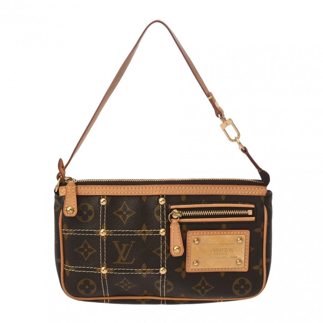 LOUIS VUITTON POCHETTE ACCESSOIRES MONOGRAM CANVAS BROWN