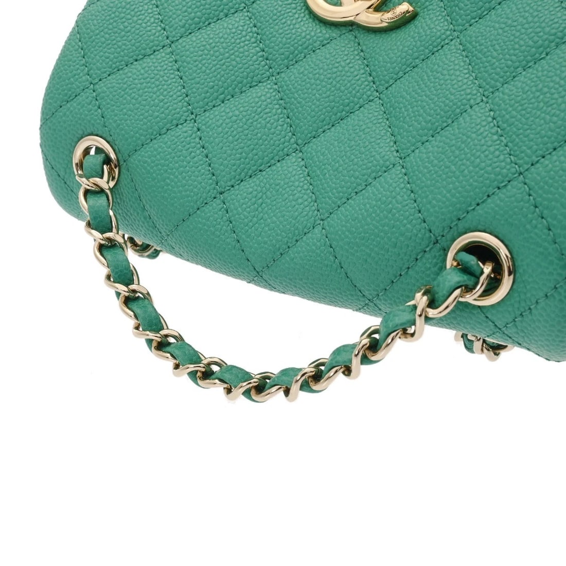 CHANEL SMALL BACKPACK MATRASSE GREEN BACKPACK - 3