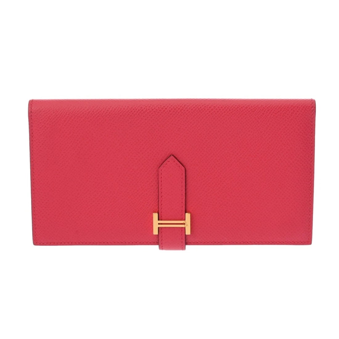 HERMES BANE SOUFFLE VEAU EPSOM ROSE EXTREME PURSE (1 of 6)