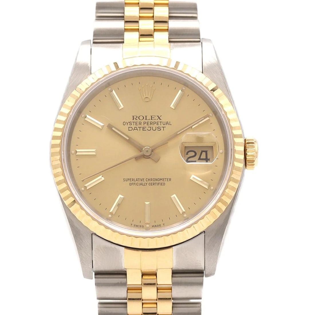 ROLEX DATEJUST SSXYG MECHANICAL AUTOMATIC WATCH (1 of 4)