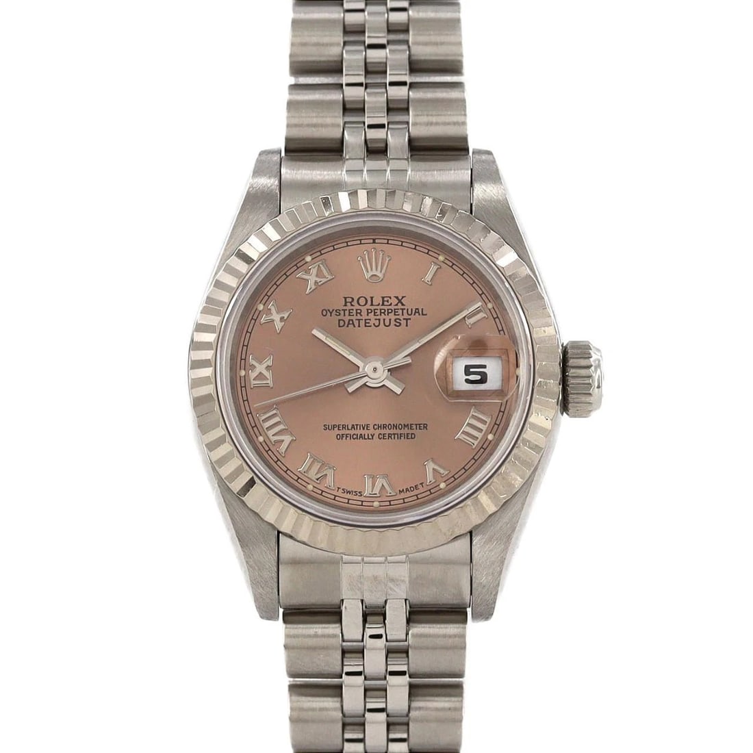 ROLEX DATEJUST SSXWG MECHANICAL AUTOMATIC WATCH: Rolex Datejust SSxWG Mechanical Automatic watch Brand: ROLEX Type/Style: Wrist watch Material: Case: Stainless steel x white gold Bracelet: Stainless steel Color: Dial color: Pink/Roman Size: Case dia