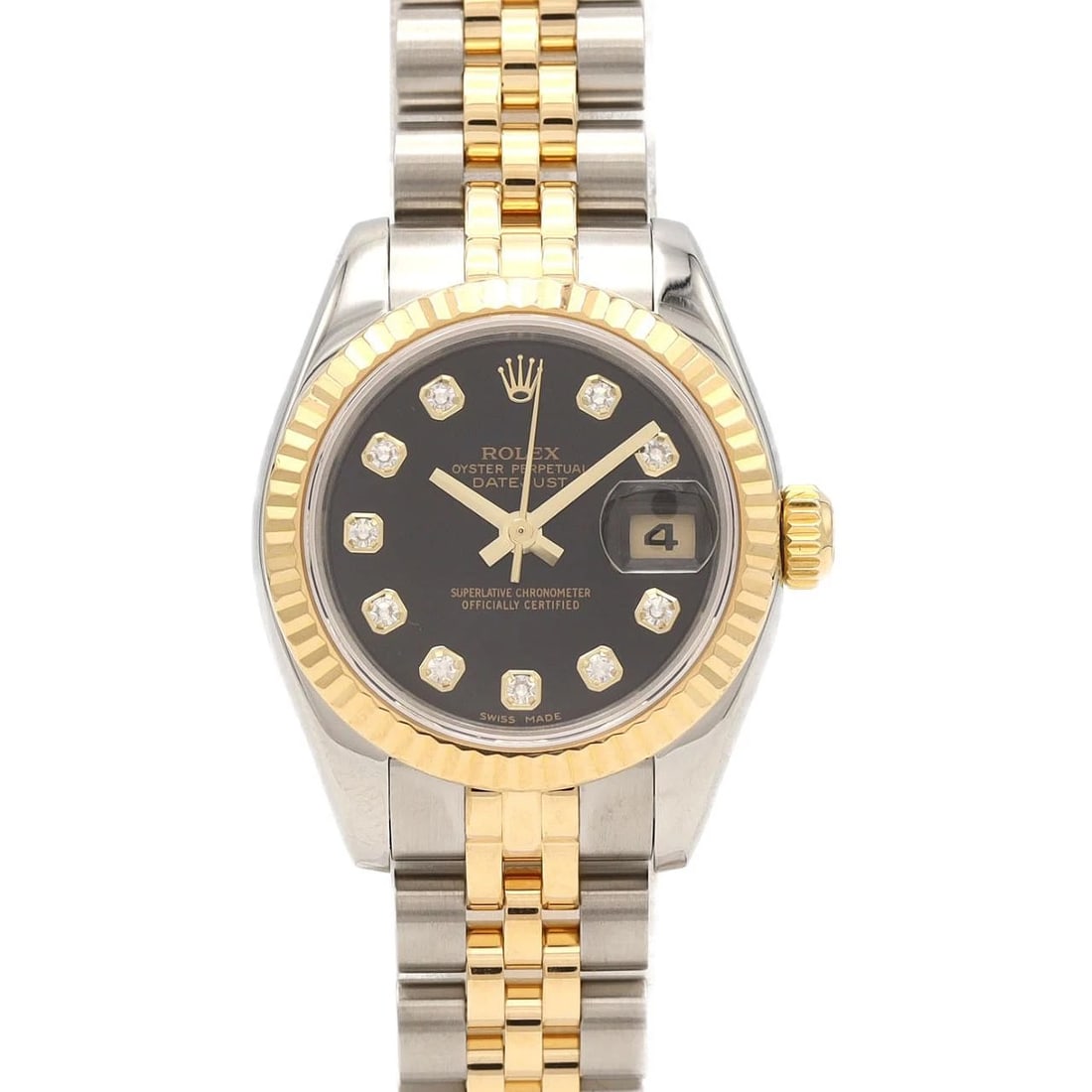 ROLEX DATEJUST SSXYG MECHANICAL AUTOMATIC WATCH: Rolex Datejust SSxYG Mechanical Automatic watch Brand: ROLEX Type/Style: Wrist watch Material: Case: Stainless steel x yellow gold Bracelet: Stainless steel x yellow gold Color: Dial color: Black/Diam