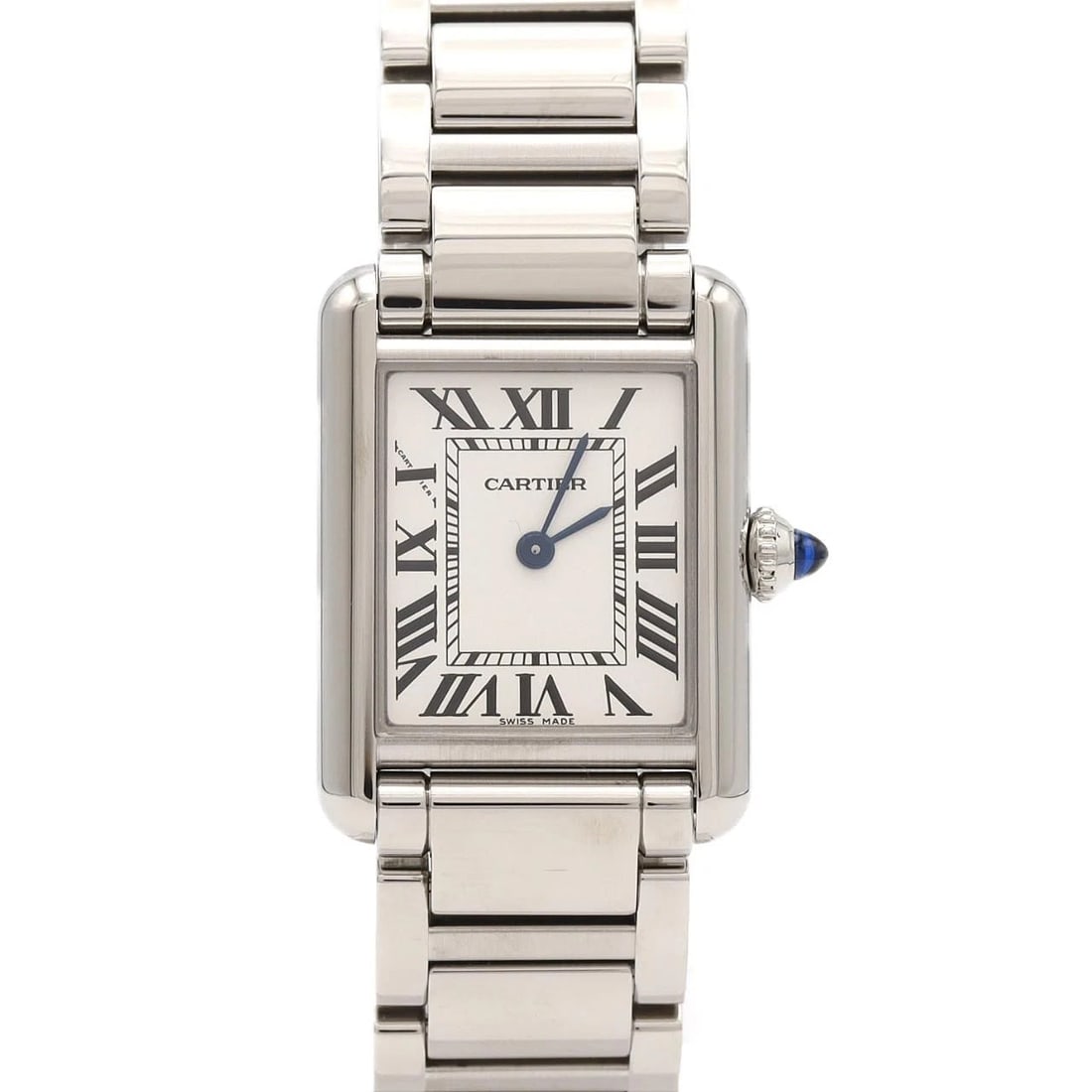 CARTIER SM STAINLESS STEEL WATCH: Cartier SM Stainless Steel watch Brand: CARTIER Type/Style: Wrist watch Material: Case: Stainless Steel Breath: Stainless Steel Color: Dial color: Silver/Roman Size: Case diameter: 22x29.5mm Max wrist