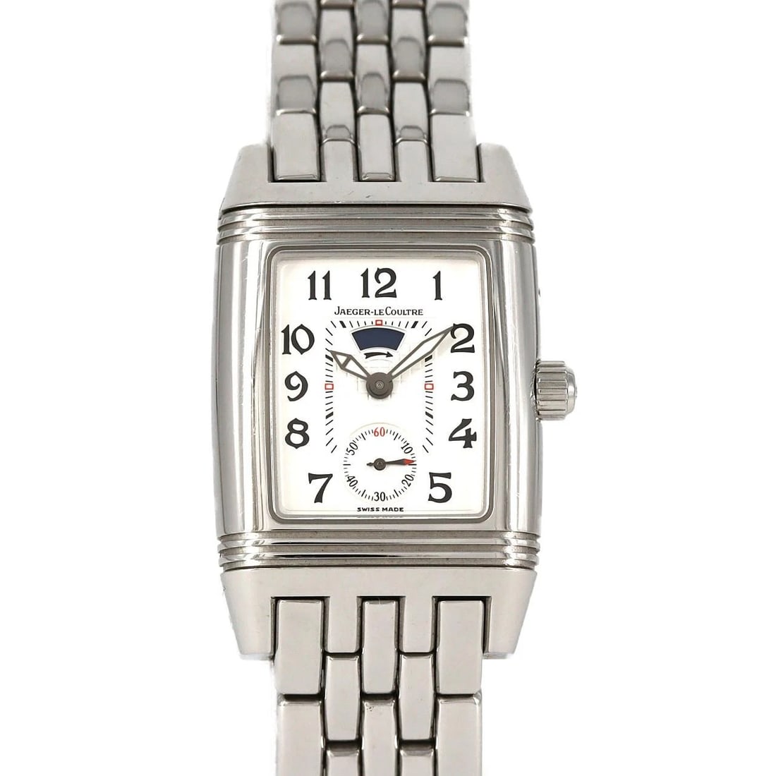 JAEGER-LECOULTRE REVERSO GRANDE WATCH: Jaeger-LeCoultre Reverso Grande watch Brand: JAEGER-LECOULTRE Type/Style: Wrist watch Material: Case: Stainless Steel Breath: Stainless Steel Color: Dial color: Silver/Arabic Size: Case diameter appro
