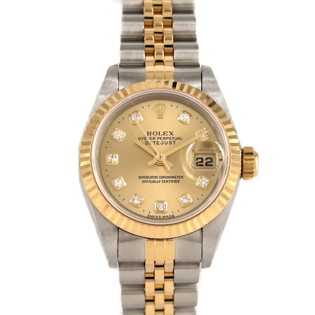ROLEX DATEJUST SSXYG MECHANICAL AUTOMATIC WATCH: Rolex Datejust SSxYG Mechanical Automatic watch Brand: ROLEX Type/Style: Wrist watch Material: Case: Stainless steel x yellow gold Bracelet: Stainless steel x yellow gold Color: Dial color: Gold/Diamo